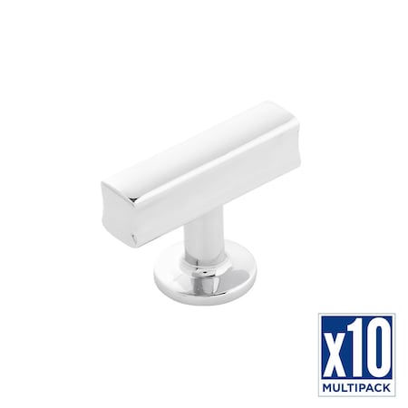 Hickory Hardware T-Knob 1-15/16 Inch X 15/16 Inch, 10PK H077878CH-10B